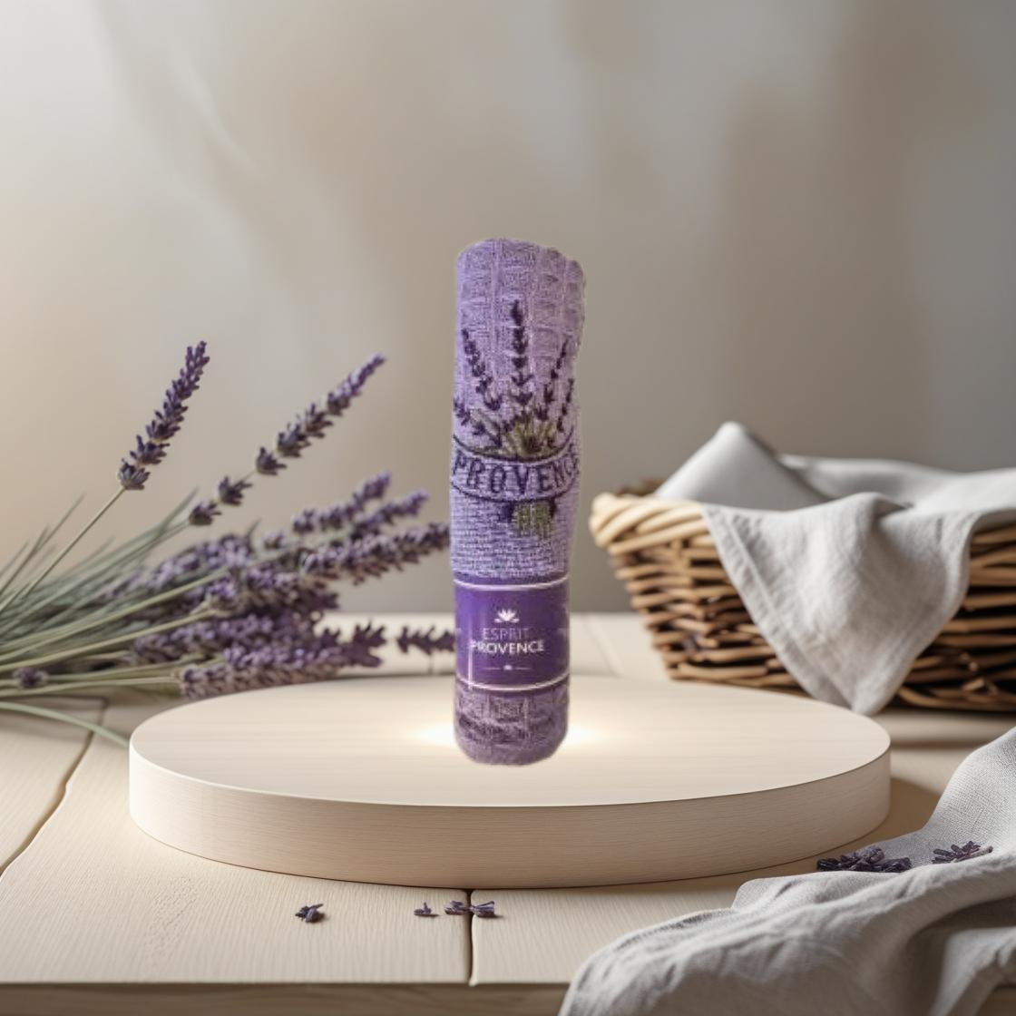 Torchon Brodé Violet Maison Molinet