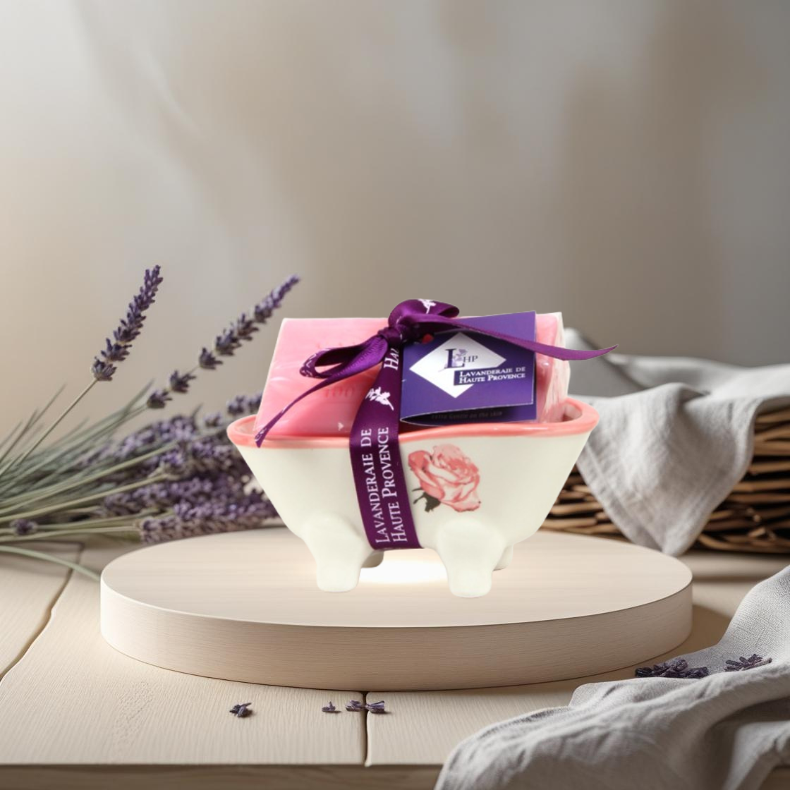 Baignoire Rose Savon Rose