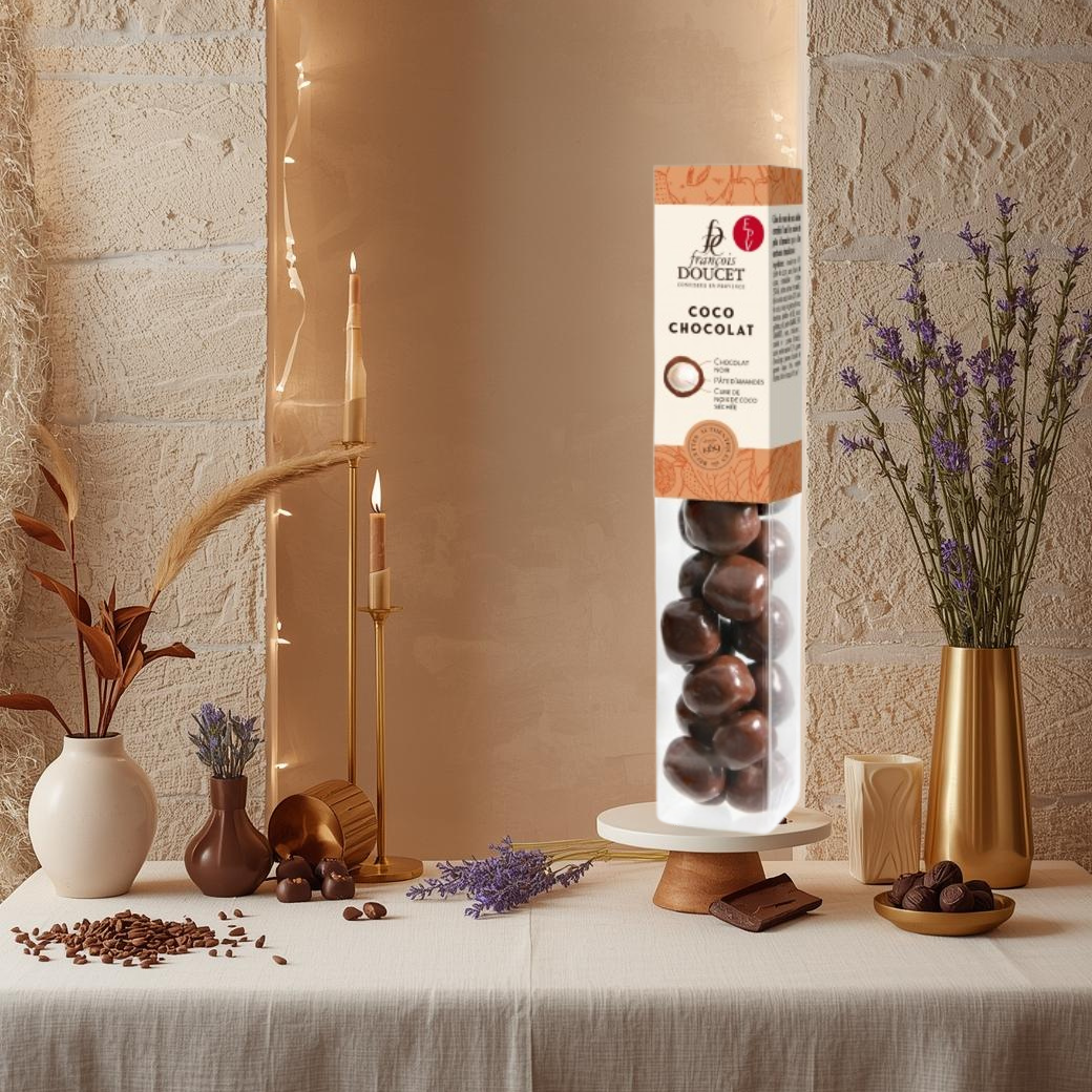 Coco Chocolat – Noix de coco, Pâte d’amandes & Chocolat noir