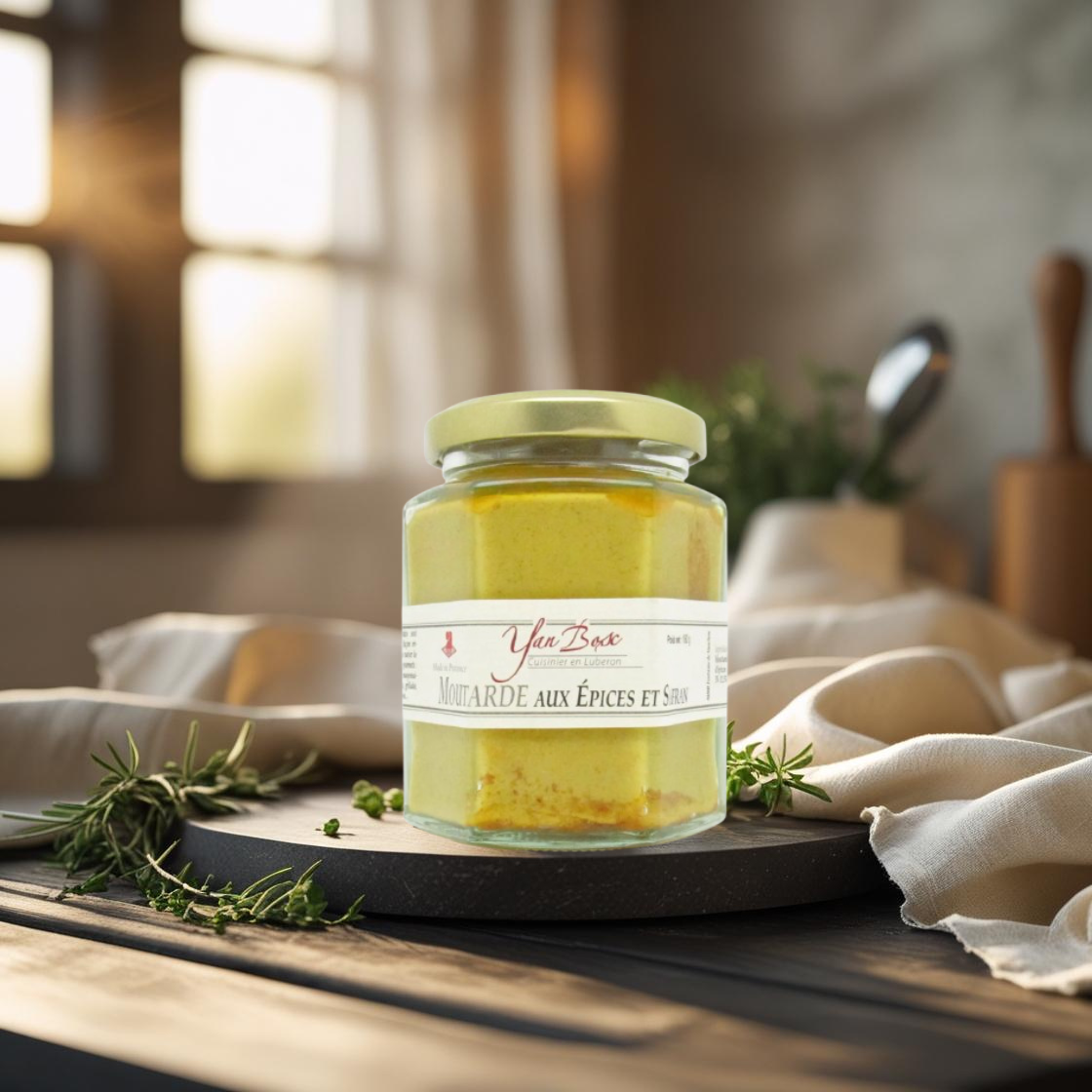 Moutarde aux Épices et Safran – 180 g