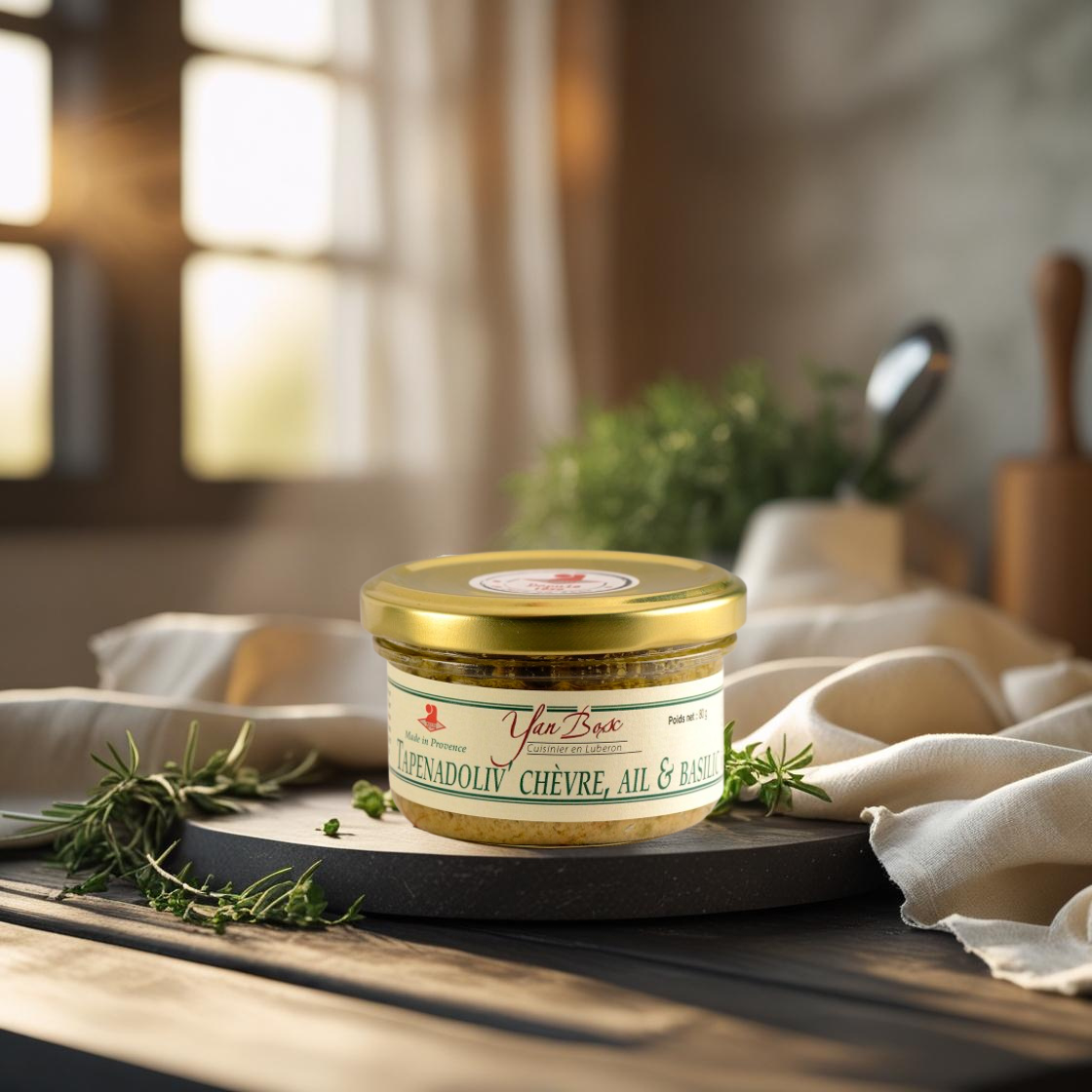 Tapenade verte ail basilic fromage Maison Molinet