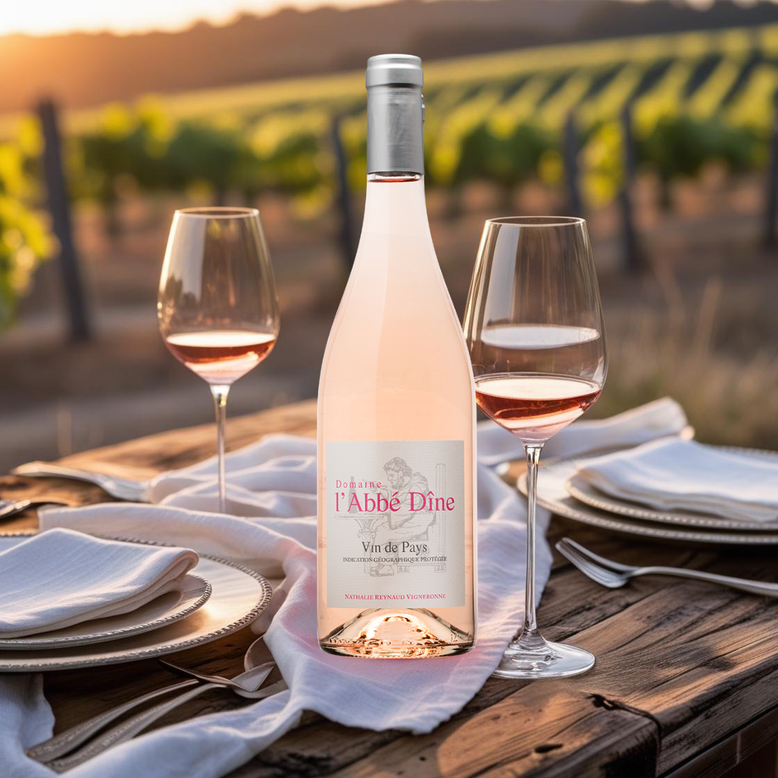 Vin de Pays Rosé 2024 – Domaine de l’Abbé Dîne