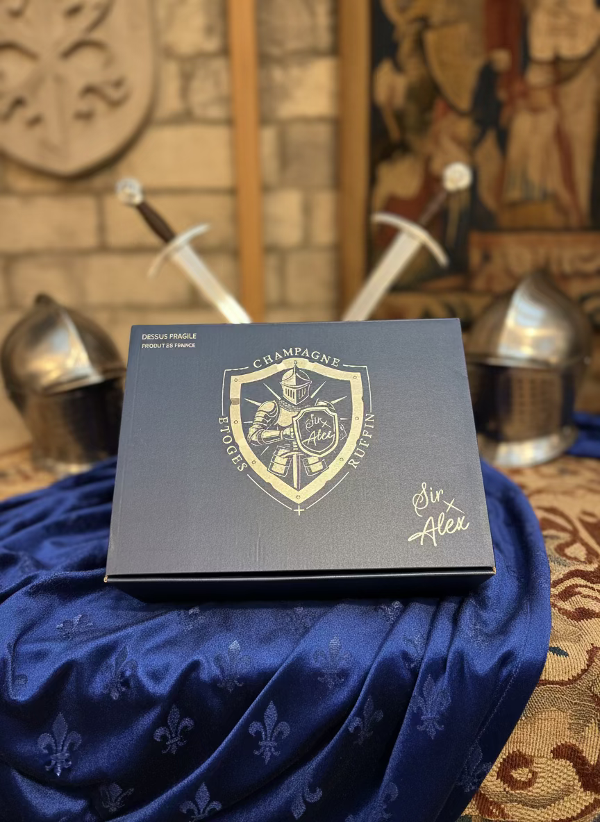 Coffret La Cuvée Sir Alex-Champagne Millésimer-Maison Ruffin & Fils-2020 Maison Molinet