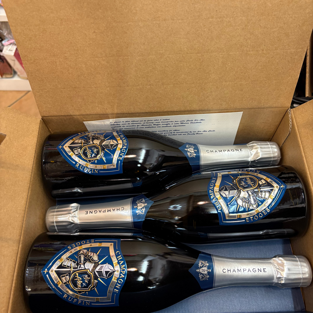Coffret de 3 Bouteille La Cuvée Sir Alex-Champagne Millésimer-Maison Ruffin & Fils-2020 Maison Molinet