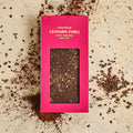 Tablette de chocolat noir 64% au grué de cacao, maison Molinet, origine Vietnam, 100 g, bio et artisanal.